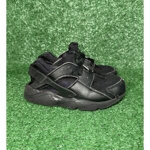 NIKE Air Huarache Run Toddler Size 12C Black Walking Shoes Sneakers 704949-016